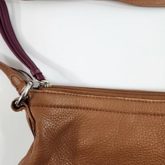 Radley London Brown Leather Crossbody Purse w/ Dust Bag - Picture 8 of 14